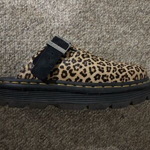 Dr. Martens Zebzag Leopard Mules